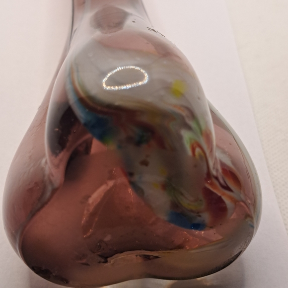 Vintage Burgandy Swung vase - Picture 2 of 5